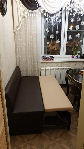 Кухонный диван Палермо экокожа белый фото покупателя 1