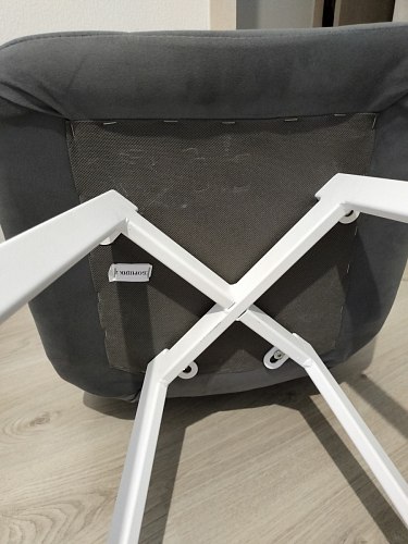 Стул на металлокаркасе Чилли К кирпичный / черный фото покупателя 90