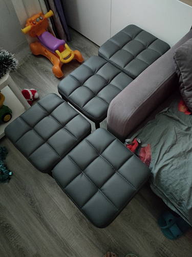 Табурет Байя рогожка графит / черный матовый фото покупателя 1