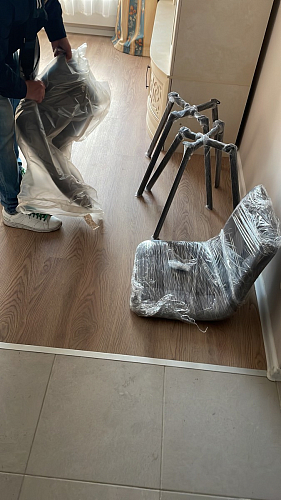 Стул на металлокаркасе Чилли синий / белый фото покупателя 946