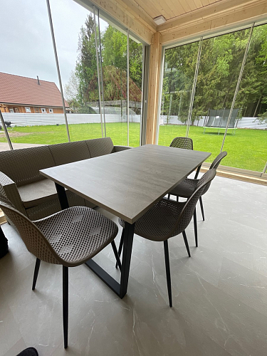 Деревянный стол Лота Лофт 120x75 дуб крафт табачный / черный матовый фото покупателя 202