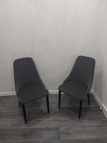 Стул на металлокаркасе Kora black / gray фото покупателя 252