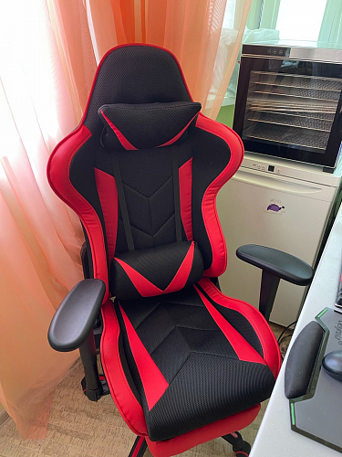 Компьютерное кресло Kano черное / красное фото покупателя 61