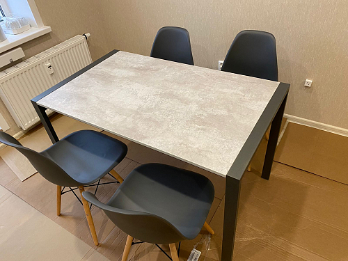 Стол Центавр бетон / графит фото покупателя 86