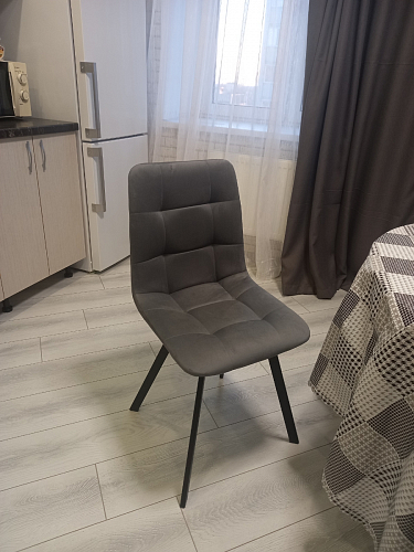 Стул на металлокаркасе Чилли горчичный / черный фото покупателя 1074