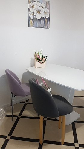 Стул на металлокаркасе Gabi 1 light purple / black / gold фото покупателя 321