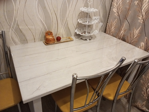 Стол Лота Лофт 140 25 мм черный матовый / бетон фото покупателя 515