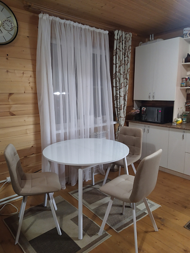 Стул на металлокаркасе Чилли синяя ткань / белый фото покупателя 551