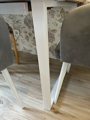 Стол Лота Лофт 140 25 мм черный матовый / бетон фото покупателя 290