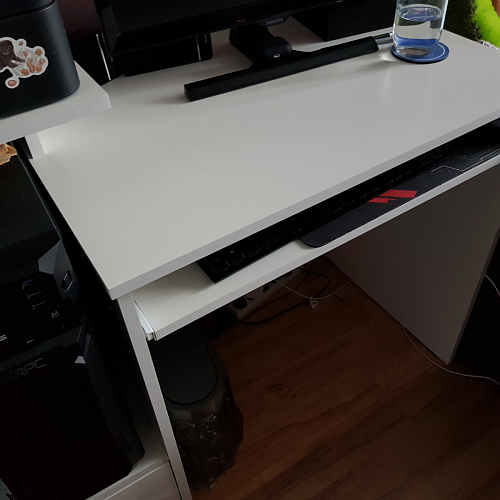 Компьютерный стол Джаз-24 левый дуб молочный фото покупателя 77