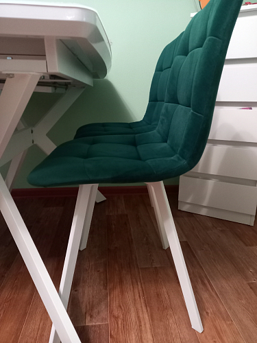 Стул на металлокаркасе Чилли темно-серый / черный каркас фото покупателя 289