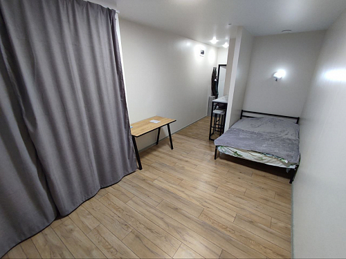 Стеклянный стол Фостер 120(160)х120х76 серый мрамор / черный фото покупателя 25