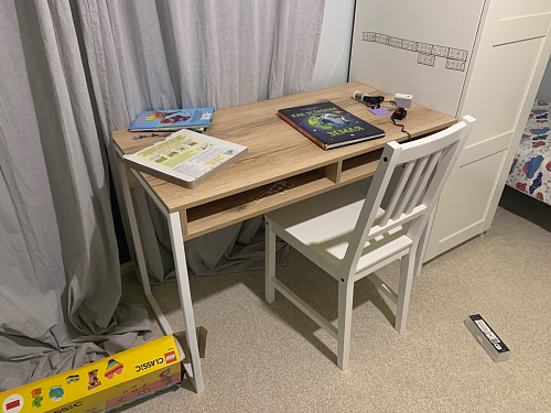 Письменный стол Леон Лофт бетон / черный матовый фото покупателя 95