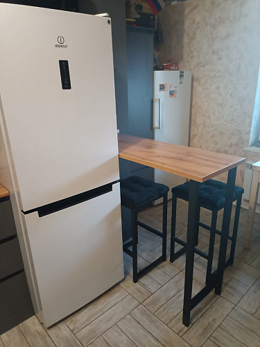 Барная стойка Дилан Лофт 120х40х98 дуб делано темный фото покупателя 87