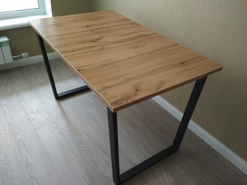 Деревянный стол Лота Лофт 140х80 черный матовый / бетон светлый фото покупателя 685