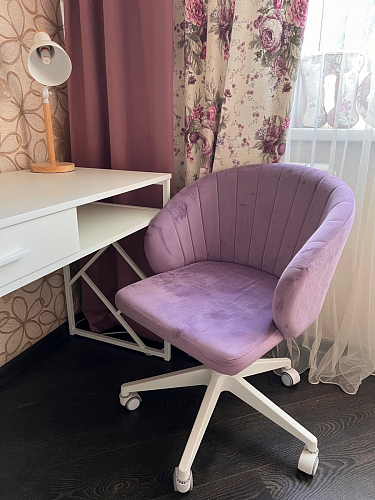 Компьютерное кресло Пард экокожа белый фото покупателя 50