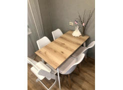 Стол Тринити Лофт 120 32 мм бетон / черный матовый фото покупателя 178