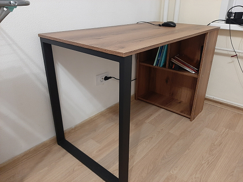 Письменный стол Битти Лофт 116х60х75 креатель / черный матовый фото покупателя 29