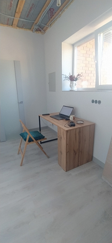 Письменный стол Фред Лофт черный матовый / дуб делано темный фото покупателя 14