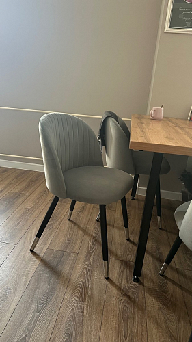 Стул на металлокаркасе Gabi gray / black фото покупателя 160