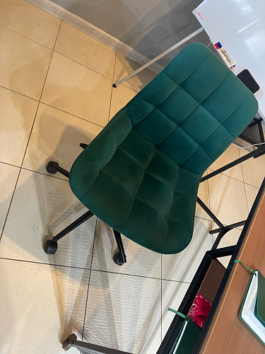 Компьютерное кресло Честер зеленый / черный фото покупателя 6