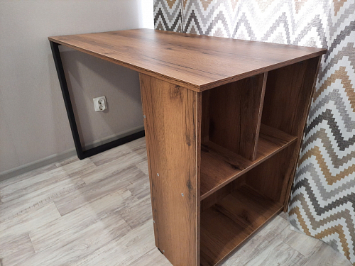 Письменный стол Битти Лофт 116х60х75 креатель / черный матовый фото покупателя 65