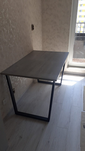 Деревянный стол Лота Лофт 120x75 дуб крафт табачный / черный матовый фото покупателя 562