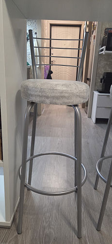 Барный стул Kuroda светлый мусс зеленый кожзам фото покупателя 1