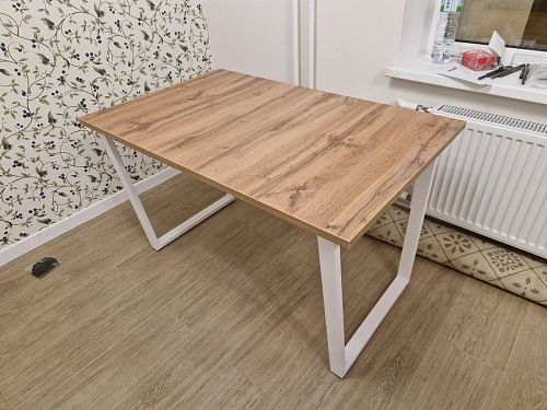 Стол Лота Лофт 140 25 мм черный матовый / бетон фото покупателя 569