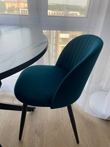 Стул на металлокаркасе Gabi gray / black фото покупателя 445