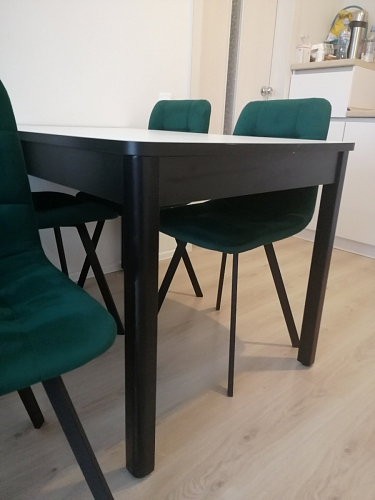 Стул на металлокаркасе Чилли зеленый / черный фото покупателя 1483