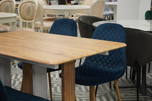 Стул на металлокаркасе Capri dark beige / white из шоурума 9