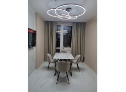 Стул на металлокаркасе Gabi 1 бежевый / черный с серебряными наконечниками фото покупателя 25