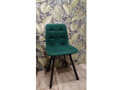 Стул на металлокаркасе Чилли синяя ткань / белый фото покупателя 35