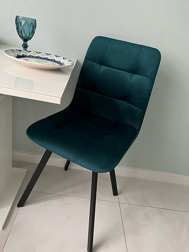 Стул на металлокаркасе Чилли зеленый / белый каркас фото покупателя 404