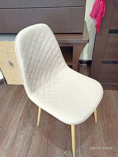 Стул на металлокаркасе Capri dark beige / white фото покупателя 81