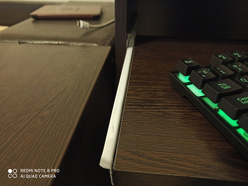 Компьютерный стол Джаз-24 правый дуб сонома фото покупателя 52