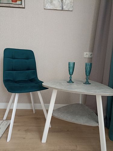 Стул на металлокаркасе Чилли бежевый / белый каркас фото покупателя 1089