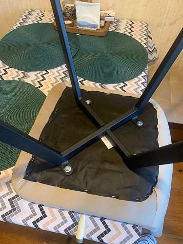 Стул на металлокаркасе Чилли синий / белый фото покупателя 1180