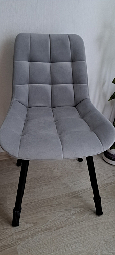 Стул на металлокаркасе Челси бежевый / черный фото покупателя 27