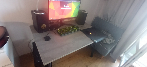 Стол Тринити Лофт 120 32 мм дуб галифакс табако / черный матовый фото покупателя 205