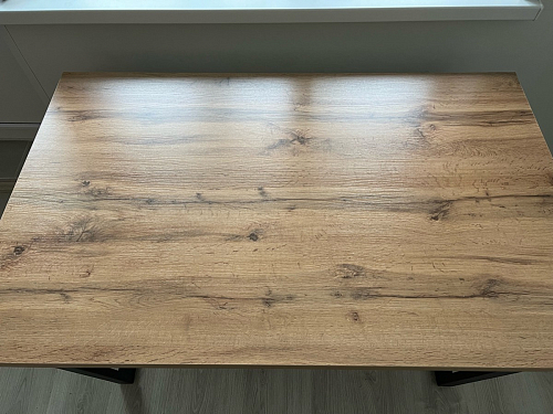 Деревянный стол Лота Лофт 140х80 черный матовый / бетон светлый фото покупателя 82