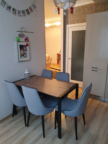 Стол Центавр дуб галифакс / черный матовый фото покупателя 75