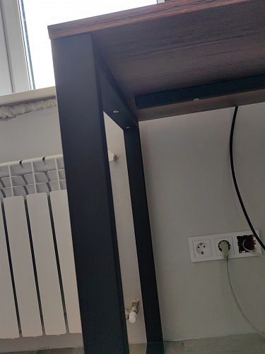 Письменный стол Битти Лофт 116х60х75 креатель / черный матовый фото покупателя 191