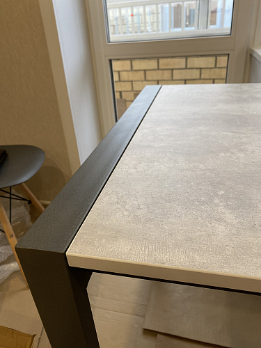 Стол Центавр бетон / графит фото покупателя 87