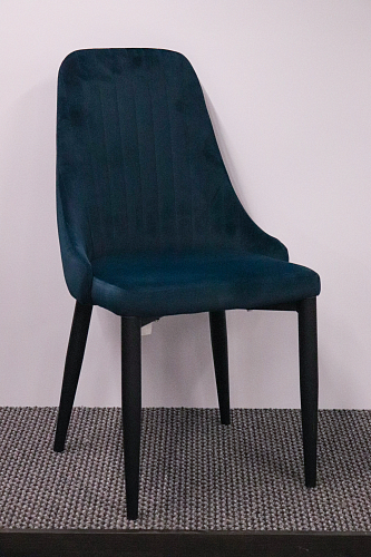 Стул на металлокаркасе Kora dark gray / black из шоурума 17