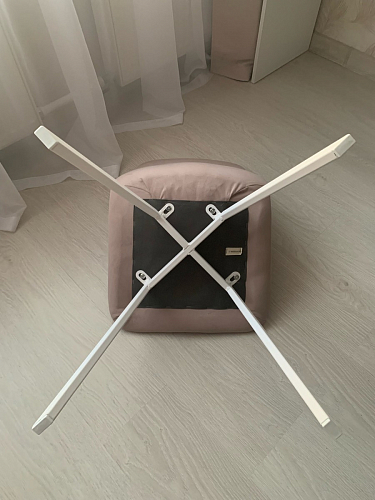 Стул на металлокаркасе Чилли К светло-серый велюр / черный каркас фото покупателя 1255