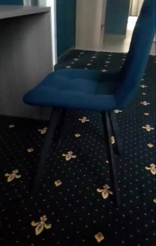 Стул на металлокаркасе Чилли К темно-серый (velutto 32) / черный фото покупателя 139