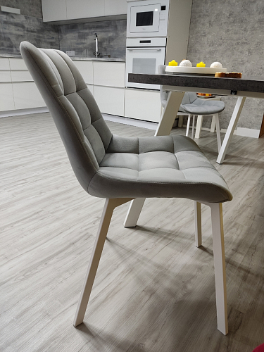 Стул на металлокаркасе Челси латте / черный фото покупателя 84