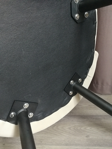 Стул на металлокаркасе Gabi 1 light purple / black / gold фото покупателя 231